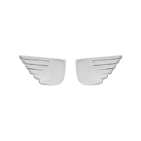 Boh Runga - Snowbird Wing Stud Silver