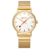 Mondaine - Classic 40mm Gold Stainless Steel Watch