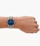 Emporio Armani Exchange - Three-Hand Date Stainless Steel Mesh Watch