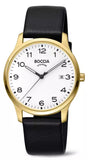 Boccia - Pure Titanium Gold Plated Date Wheel Watch