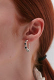 Karen Walker - Baroque Earrings Onyx