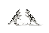 Meadowlark - Dinosaur Stud Earrings Silver
