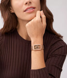 Fossil - Raquel Three-Hand Day Date Rose Gold Tone Watch