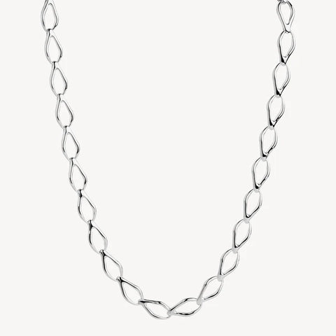 Najo - Summer Leaf Necklace Silver