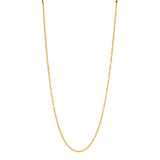 Najo - Curb and Mirror Link Gold Plated Chain
