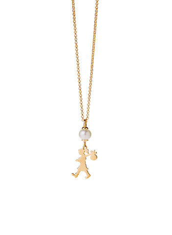 Karen Walker - Girl And The Pearl Necklace Gold 45cm