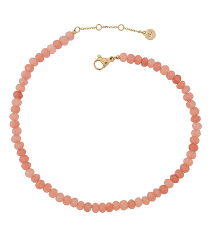 Edblad - Summer Beads Anklet Pink Gold