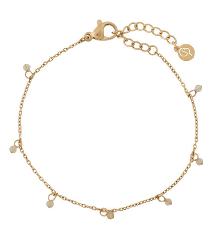 Edblad - Summer Beads Chain Bracelet White Gold