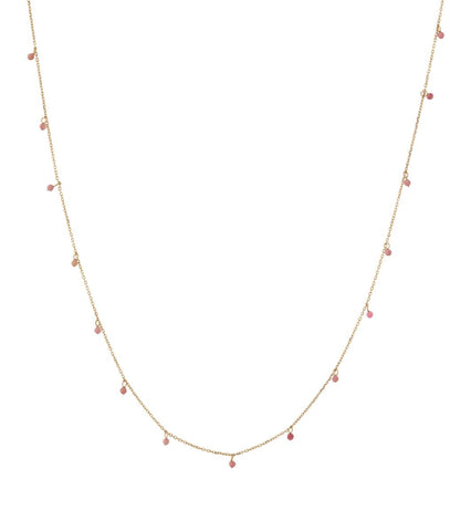 Edblad - Summer Beads Chain Necklace Pink Gold