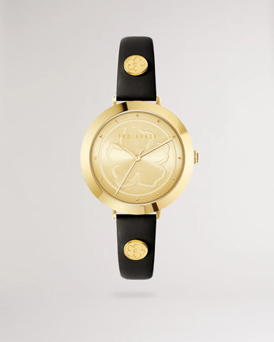 Ted Baker - Amieyy Black Magnolia Detail Watch