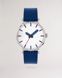 Ted Baker - Concrt Blue Leather Strap Watch