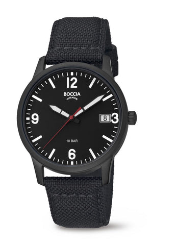 Boccia - Pure Titanium Black Watch
