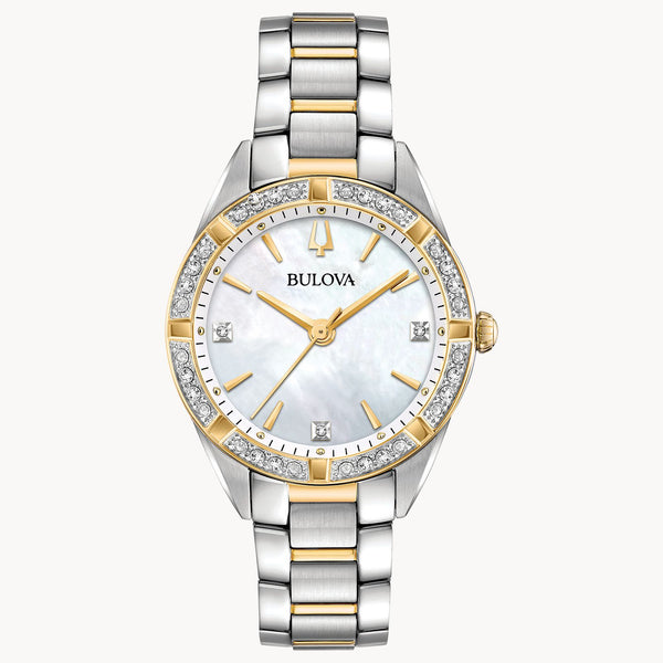 Bulova - Classic Women's Mother of Pearl + Diamond Watch