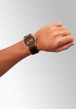 Nixon - Sentry Leather Watch - Bronze/Black