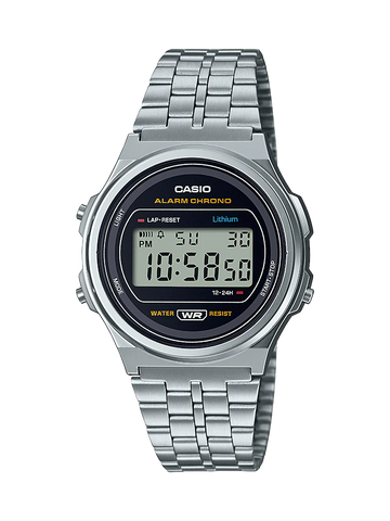 Casio - Vintage Digital Round Silver Watch