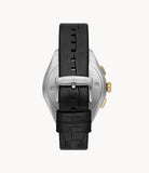 Emporio Armani - Chronograph Black Leather Watch