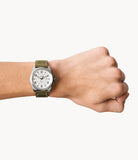 Fossil - Bronson Three-Hand Date Olive Nylon Watch