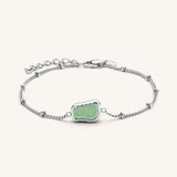 Rosefield Jewellery - Organic Jemstone Silver Bracelet