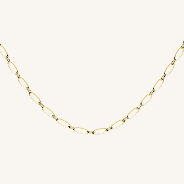 Rosefield - Oval Necklace Gold