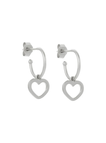 Karen Walker - Mini Heart Hoop Earrings