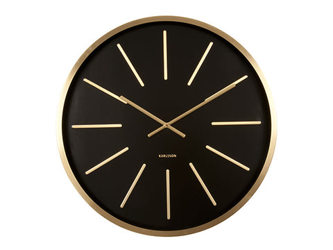Karlsson Wall Clock - Maxiemus Gold Black Dial