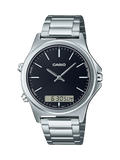 Casio - Duo Dial Round Silver Watch