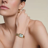 Rosefield - Octagon XS Mint Green Gold Watch