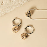 Najo - Nest Huggie Earrings Gold Plate/ Silver