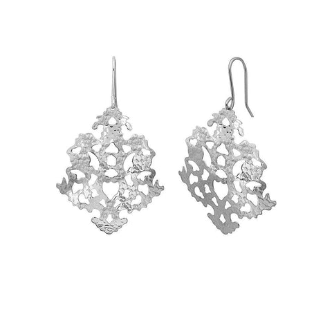 Solaris Silver Sunflake Earrings