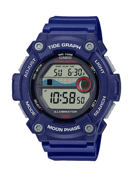 Casio - Digital Tide Graph Blue Watch