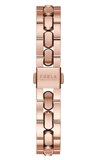 Furla - Logo Crystal Rose Gold Link Bracelet Watch