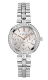 Furla - Logo Links Crystal Silver Bracelet Watch