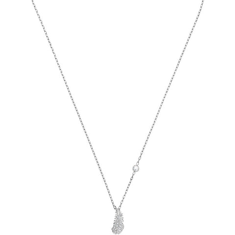 Naughty Necklace, White, Rhodium Plated