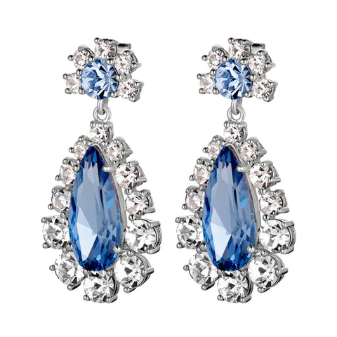 Dyrberg/Kern - Lucia SS Light Blue/Crystal Earring