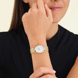 Rosefield Watches - The Oval White MOP Gold Bracelet