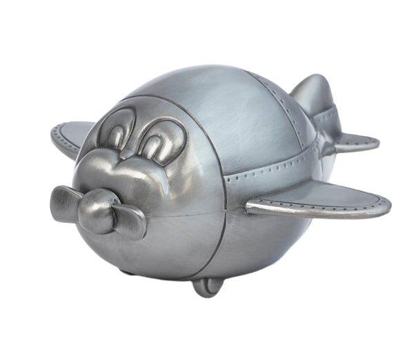 Money Box - Pewter Plane