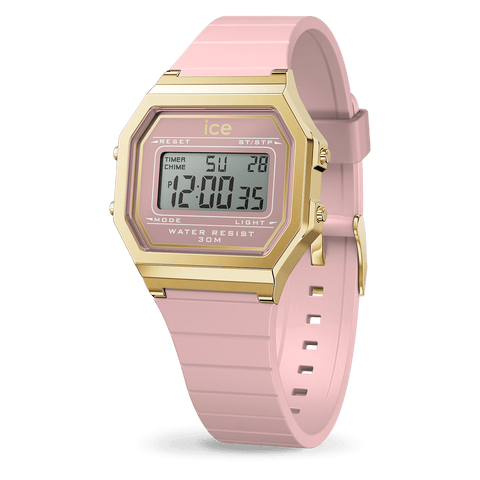 Ice - Digit Retro Blush Pink Small Watch