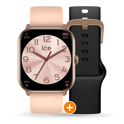 Ice - Smart 1.0 Rose Gold (Comes with nude and black band)