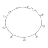 Daisy London - Isla Shell Charm Anklet Silver