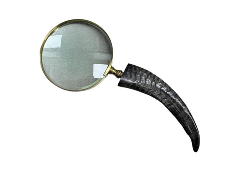 Horn Magnifying Glass Gold Case