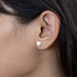 Nick Von K - Mother of Pearl Shell Heart Studs