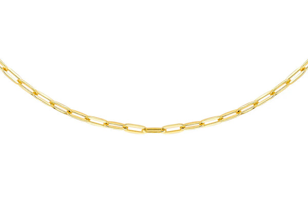 Brent Weatherall Jeweller - 9ct Yellow Gold Paper Chain Necklace 50cm