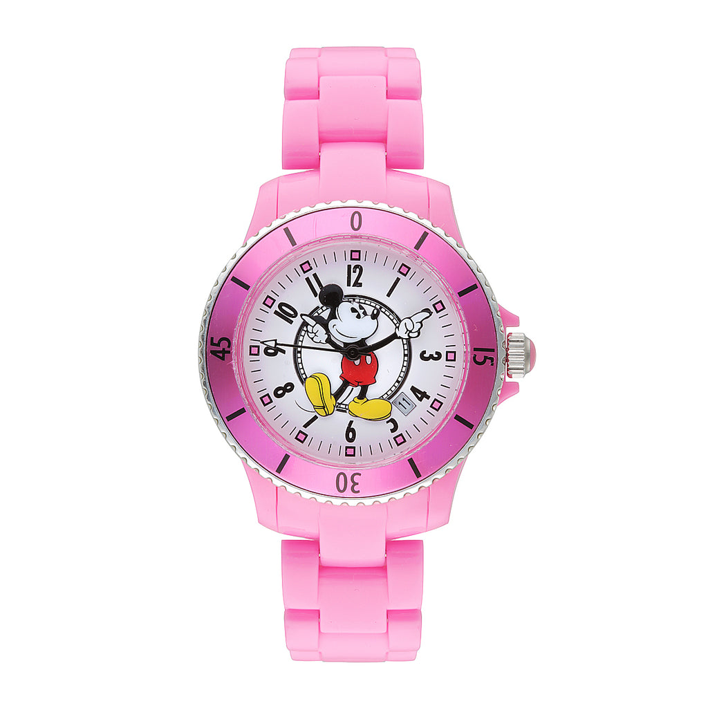 Disney Mickey Mouse Sports Watch Pink/White – Brent Weatherall