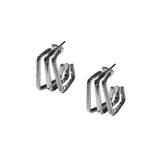 Fabuleux Vous - Steel Me Trudy Silver Earrings