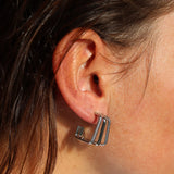 Fabuleux Vous - Steel Me Trudy Silver Earrings