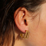 Fabuleux Vous - Steel Me Trudy Gold Earrings