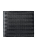 Cudworth - Carbon Fibre Leather Wallet in Black