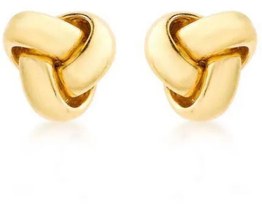 Brent Weatherall Jewellery - 9ct Yellow Gold Hollow 8mm Knot Studs