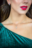 Georgini - Gifts Baguette Cross Necklace Silver