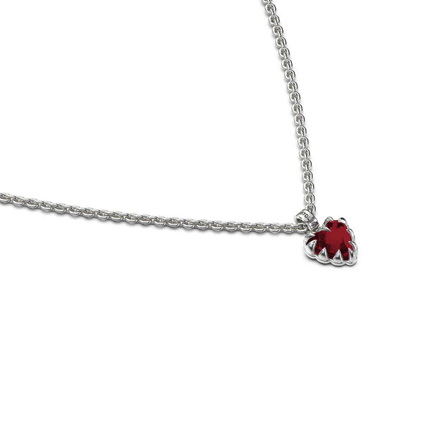 Stolen Girlfriends Club - Mini Love Claw Necklace Garnet